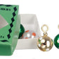 International Miniatures By Classics Dollhouse Miniature Xmas Ornaments In Grn.Box