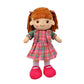 Linzy Toys, 16 Little Sweet Hearts Interactive Soft Plush RAG Doll, Embroidered FACE & Removable Clothes, Educational Doll, Muec