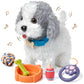 Or Or Tu Walking Barking Toy Dog With Remote Control Leash, Plush Puppy Electronic Interactive Toys For Kids, Shake Tail,Pretend
