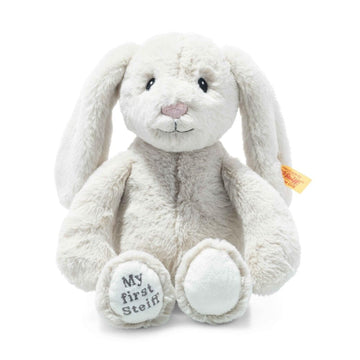 Steiff Soft Cuddly Friends My First Hoppie Rabbit 10', Premium Stuffed Animal, Cream