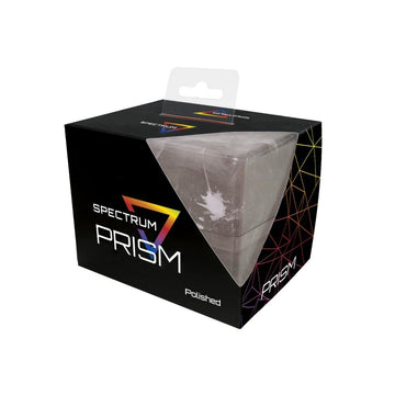 Bcw Spectrum Prism Deck Case - Marble Black | Secure Snap Closure Card Deck Case | Fits 100 Double-Sleeved Cards | Trading Card