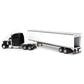 Spec Cast 1/64 Black Peterbilt 379 With Sleeper And 53' Trailer With Single Rear Door 32979