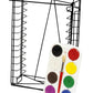 Jack Richeson 8-Color Tempera Cake Palettes with Storage Rack, Set of 12