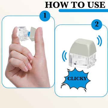 Keyboard Fidget Toys For Adults 3D Printing Keyboard Clicker Fidget Sensory Fun Toys With Keycaps Switch For Anxiety Decompressi