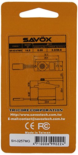 Savox SH-0257MG Super Speed Metal Gear Micro Digital Servo