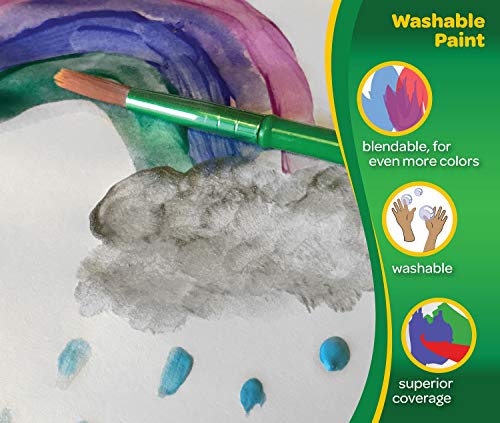 Crayola Washable Paint For Kids - Black (1 Gallon), Kids Arts And Crafts Supplies, Non Toxic, Bulk