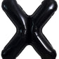 Toniful 40 Inch Large Black X Letter Balloons Jumbo Helium Balloons,Foil Mylar Big Alphabet Balloons For Birthday Party Annivers