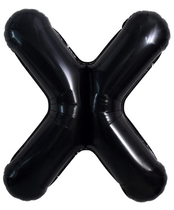 Toniful 40 Inch Large Black X Letter Balloons Jumbo Helium Balloons,Foil Mylar Big Alphabet Balloons For Birthday Party Annivers
