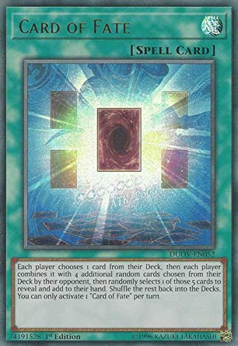 Card Of Fate - Duov-En052 - Ultra Rare - 1St Edition