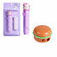 Kalra Magic Kalra Magic Cute Stationery Set For Kids 1 Retractable Cutter Shape Eraser And 1 Burger Sharpener, Fun Return Gift F