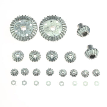 KingVal Replacement 30T 16T 12T 10T Metal Differential Gear Driving Gear RC Parts Combo Compatible with WLtoys 12428 12427 12423