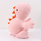 Popmeme Weighted Dinosaur Plush Throw Pillowd 24'' 3.5Lbs, Pink Dinosaur Weighted Stuffed Animal, Cuddle Plushies For Kids Birth