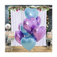 Heart Shape Foil Balloons Birthday (Purple,Blue)