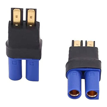 2 Pairs RC LiPo Battery Connector Adapter Compatible with Traxxas Lipo Battery Plug to EC5 Male Female on ESC Charger