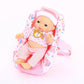 Powertrc 6 Set Of Mini 5 Inch Baby Girl Toy Dolls Collection With High Chair, Cradle, Walker, Swing, Bathtub And Baby Seat Accessories For Girls 3-6 Years Old