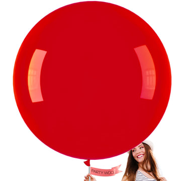 Partywoo Red Balloons, 4 Pcs 36 Inch Large Red Balloons, Big Red Latex Balloons For Balloon Garland Or Balloon Arch As Birthday Party Decorations, Wedding Decorations, Baby Shower Decorations, Red-Y57