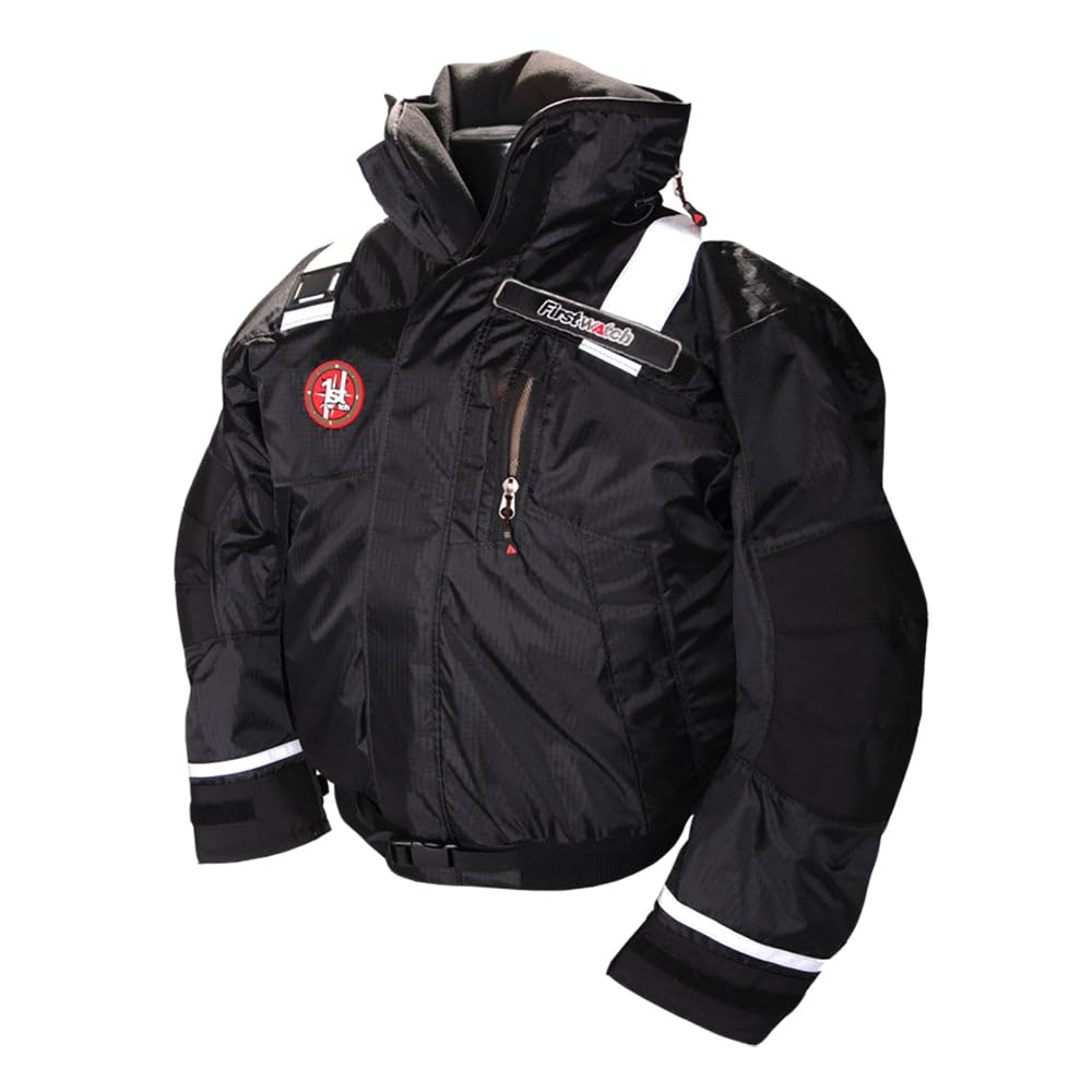 First Watch AB-1100 Flotation Bomber Jacket - Hi-Vis Yellow/Black - XL