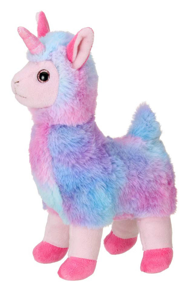 Bearington Luna Llamacorn The Rainbow Llama Plush, 10 Inch Llama Stuffed Animal