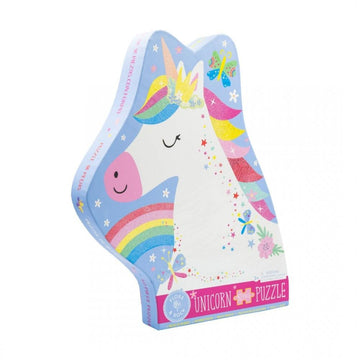 Floss & Rock Rainbow Unicor Unicorn Shaped Jigsaw Puzzle with Shaped Box, 40 Piece, 24 Inch
