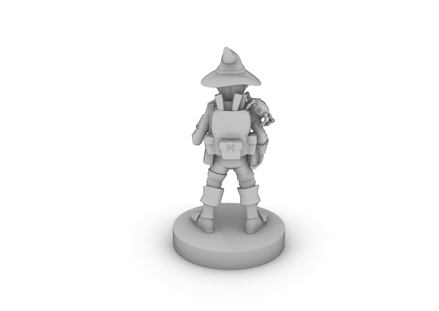 Gnome Clockwork Wizard Tabletop Dnd Gaming Miniature
