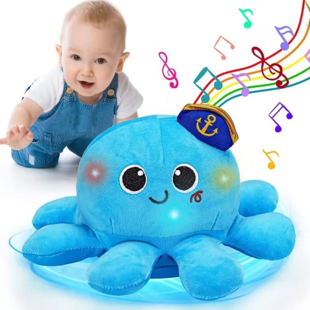 Crawling & Walking Baby Toys 6 To 12 12-18 Month Musical Plush Octopus Light Up Voice Control Dancing Infant Toys 0 12 7 8 9 10 Month 1 2 3 Year Old Boy Girl Tummy Time Sensory Toddler First Gift