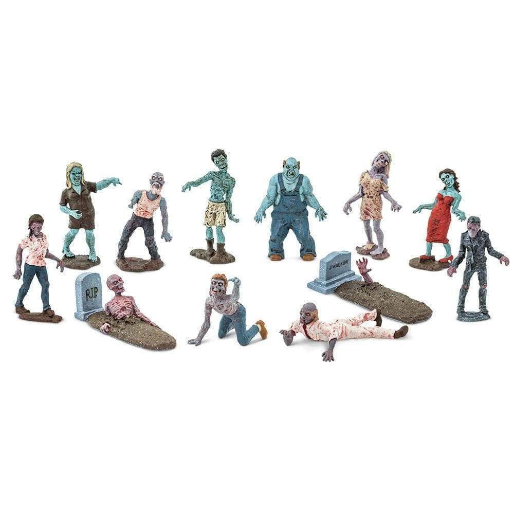 Safari Ltd. Zombies Super Toob - Miniature Zombie Figures For Halloween Display And Play - Toy Figures For Boys, Girls, And Kids Ages 3+