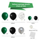 Cunnikku Balloon Garland Arch Kit - 122PCS Black Dark Green Silver Rubber Balloons for Jungle Birthday Baby Shower Graduation Party