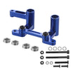 Aluminum Steering Bellcranks and Draglink Upgrade for 1/10 Traxxas 2WD Slash Rustler Bandit Replace 3743 Blue-Anodized