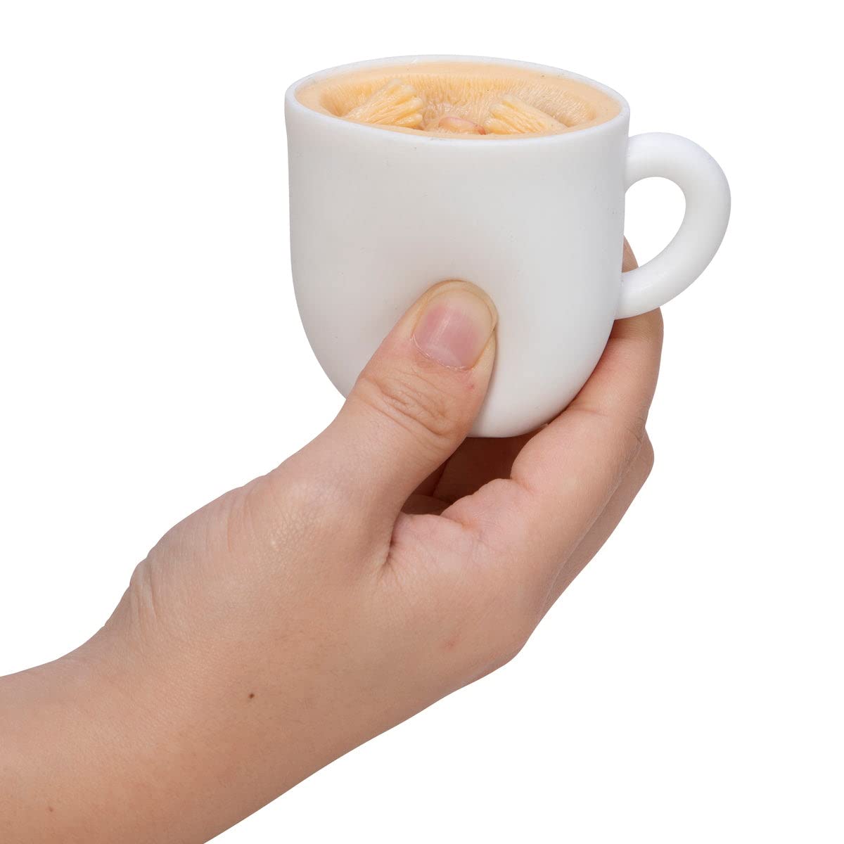 Schylling Pup In A Cup - Squeeze To Reveal Adorable Caffeine-Themed Companions - Style May Vary (Pack Of 1)