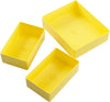 Token Silo Card Add On - 3-Piece Set Of Game Trays, Holds Game Cards, Tokens, Dials And Dice, Organize Lcg, Tcg And Board Game Accessories, Modular Design, Yellow Color, Made By Gamegenic