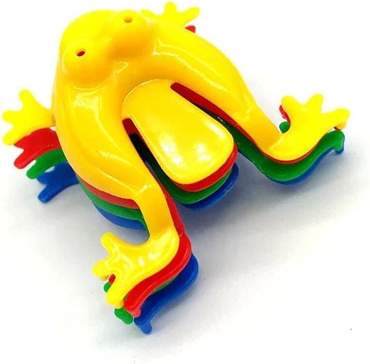 10Pcs Abs Jumping Frog, Frog Action Colorful Bounce Fidget, Creative Stress Reliever Educational Practical Jokes