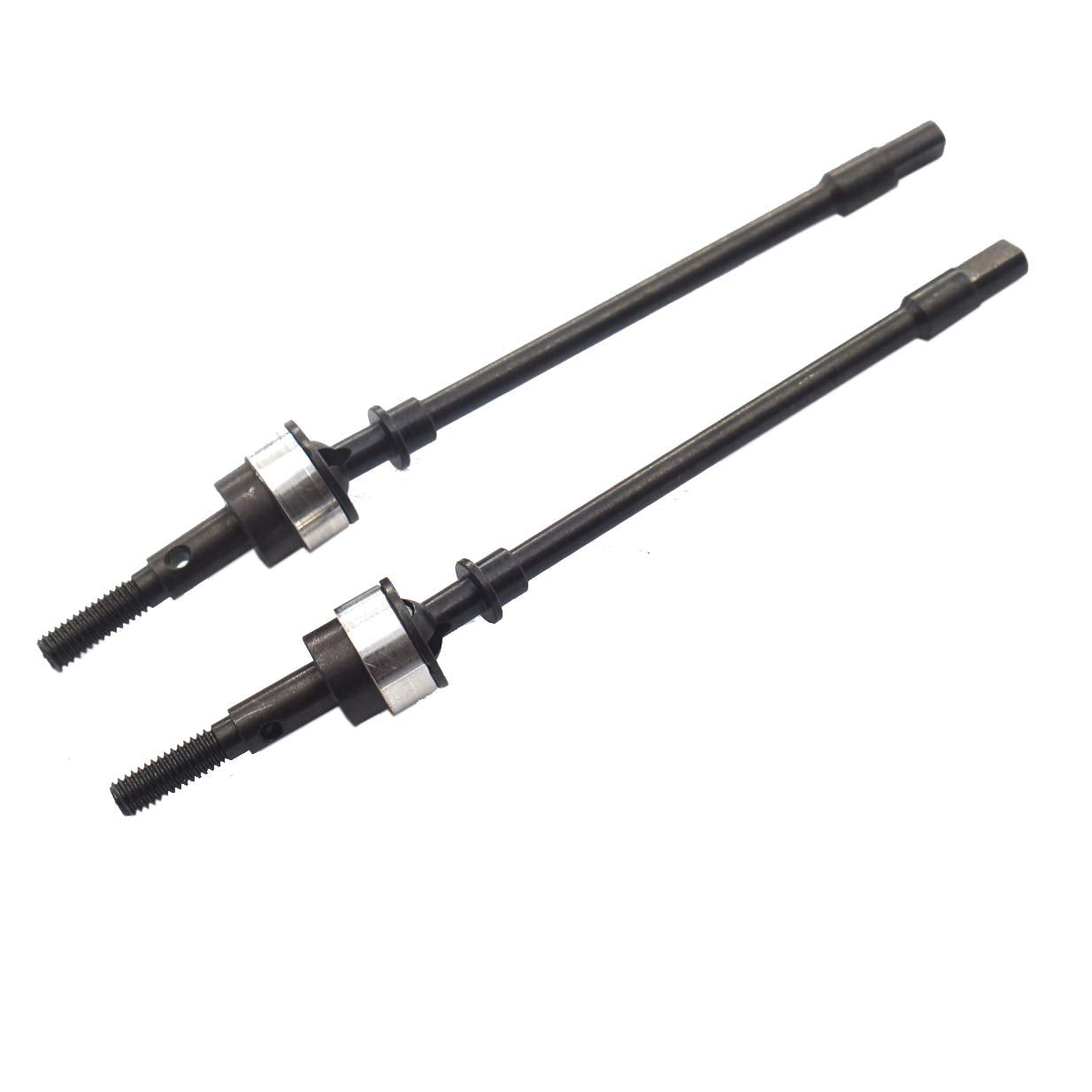 2PCS Vgoohobby Stainless Steel CVD Drive Shaft Dogbone Hop-Up Parts Compatible with Axial SCX10 1/10 RC Climbing Car Crawlers Bu