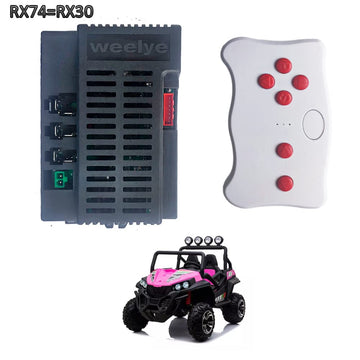 Weelye Rx30 24Volt Kids Ride On Electric Toy Car 2.4G Bluetooth Remote Control Receiver Controller Box Kit, Rx74-1 24V Power Whe