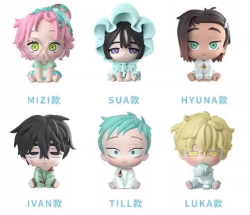 Anime Baby Series Figure Blind Box, Ivan Till MIZI SUA Luka HYUNA Officially Licensed Kawaii PVC Figure Collection Gift (Set 6pc