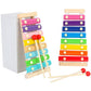 Tiny Tunes Rainbow Xylophone Wooden Musical Toy for Toddlers Ages 2 Plus Preschool Music Adventure