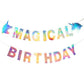 Flairs New York Happy Birthday Decorations Banner Party Props (Pack Of 1 Banner, Iridescent Unicorn Magical Birthday)