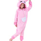 Cuteplush Kids Animal Onesie Cosplay Costume Halloween Pajamas 8 Years Pink