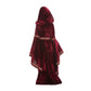Bju Girls Medieval Princess Costume Renaissance Costume Kids Hooded Robe Dress Halloween Cosplay
