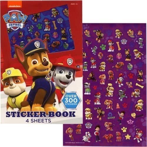 Upd Paw Patrol Sticker Book, 4 Sheets - Over 300 Stickers