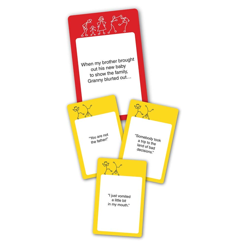 Relative Insanity  Card Games - Family Games Night  Kids Games  Laugh Till You Drop Card Games for mature-themeds  Travel Games  Fun  Kid Games  Designed by Comedian Jeff Foxworthy  Multi-Player  Ages 14+