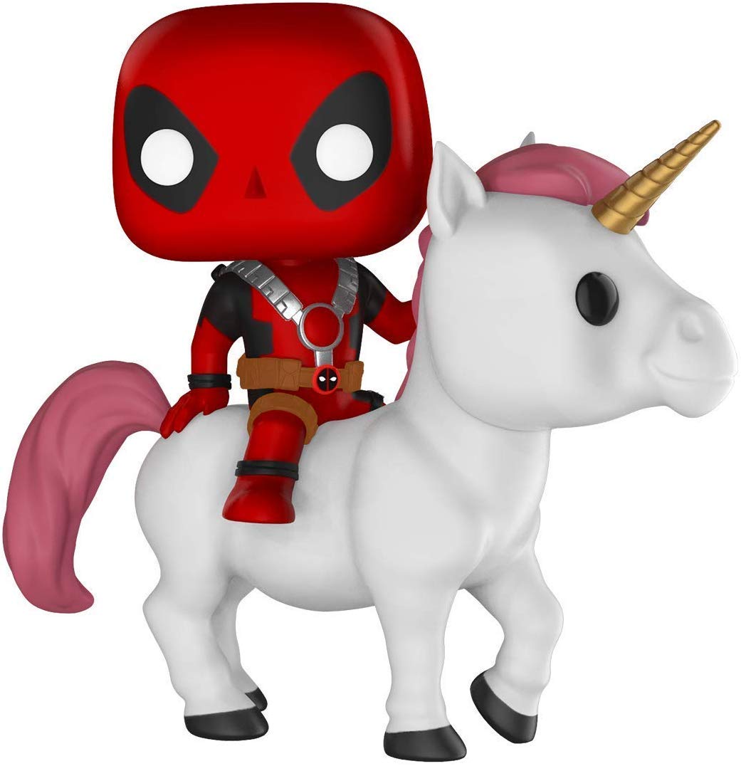 Funko Pop! Rides #36 Marvel Deadpool on Unicorn - Multicolor Vinyl Collectors Exclusive