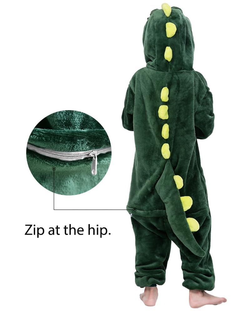Seawhisper Dinosaur Onesie Kids Dino Suit Dinosaur Costume For Kids Boys Girls Animal Jumpsuit 7-8