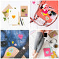 Outus 800 Pieces Valentines Day Heart Shaped Stickers Valentines Roll Sticker Labels for Valentines Day Party Decorations Gifts