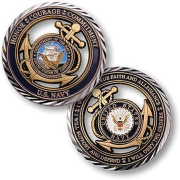 United States New Challenge Coin U.S. Navy Core Values Coins Crafts