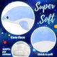 Glow Guards Musical Plush Dolphin Toy with LED Night Lights, 18" Soft Sea Animal for Kids, Nursery Songs, Ideal Birthday Gift