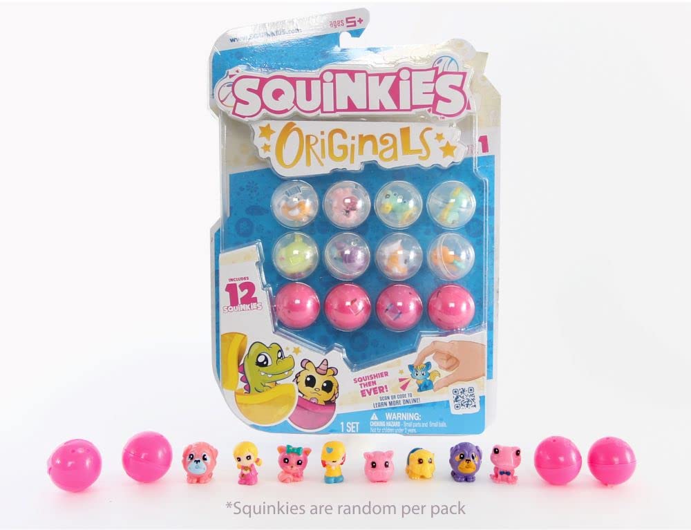 Squinkies Originals | So Many Squishy Toys To Collect | Friends And Animals Mini Squishies | 12 Pack
