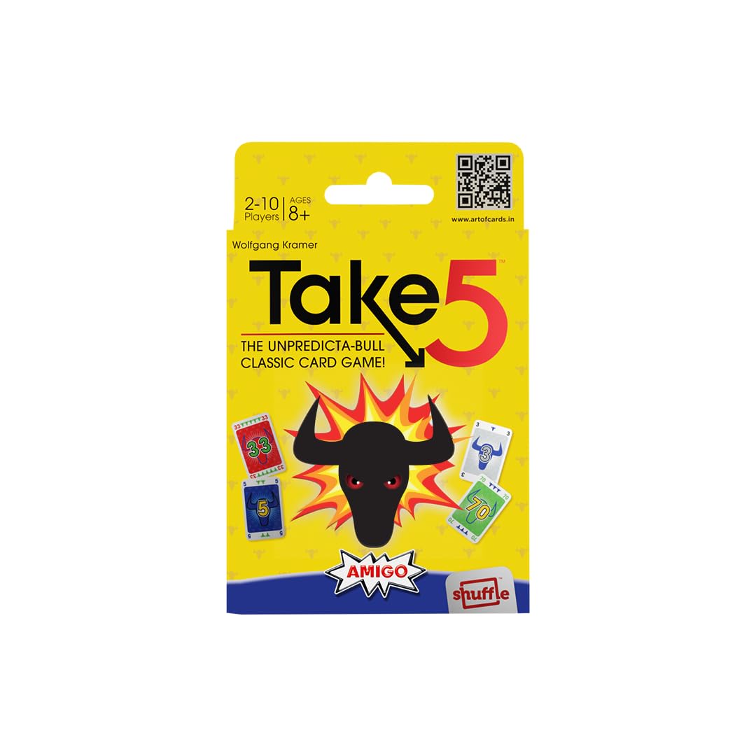 Amigo Take 5 Card Game | Fun Family Strategy Game For Kids & Adults | 2-10 Players | Age 8+ | Party & Travel Game
