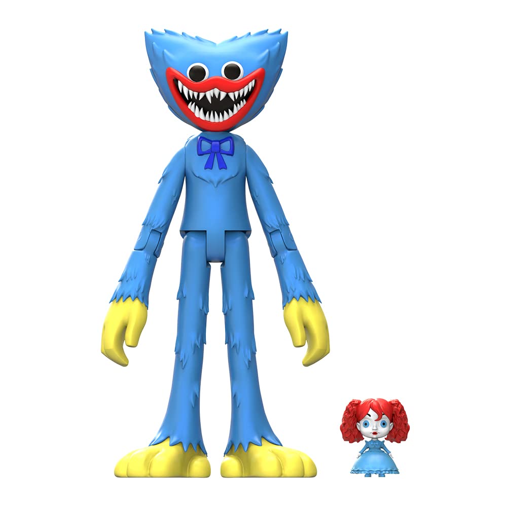 Poppy Playtime Scary Huggy Wuggy Action Figure (5 Posable Figure, Series 1) [Officially Licensed], Blue