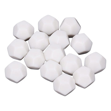 Keenso 30PCS D12 White Blank Dice,2.2CM Cubes Polyhedral Dice Kit for Entertainment Education