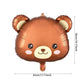 Bear Balloon Garland Arch Kit 121Pcs Brown Blue And Bear Foil Woodland Animal Balloons For We Can Bearly Waits Bear Theme Birthd